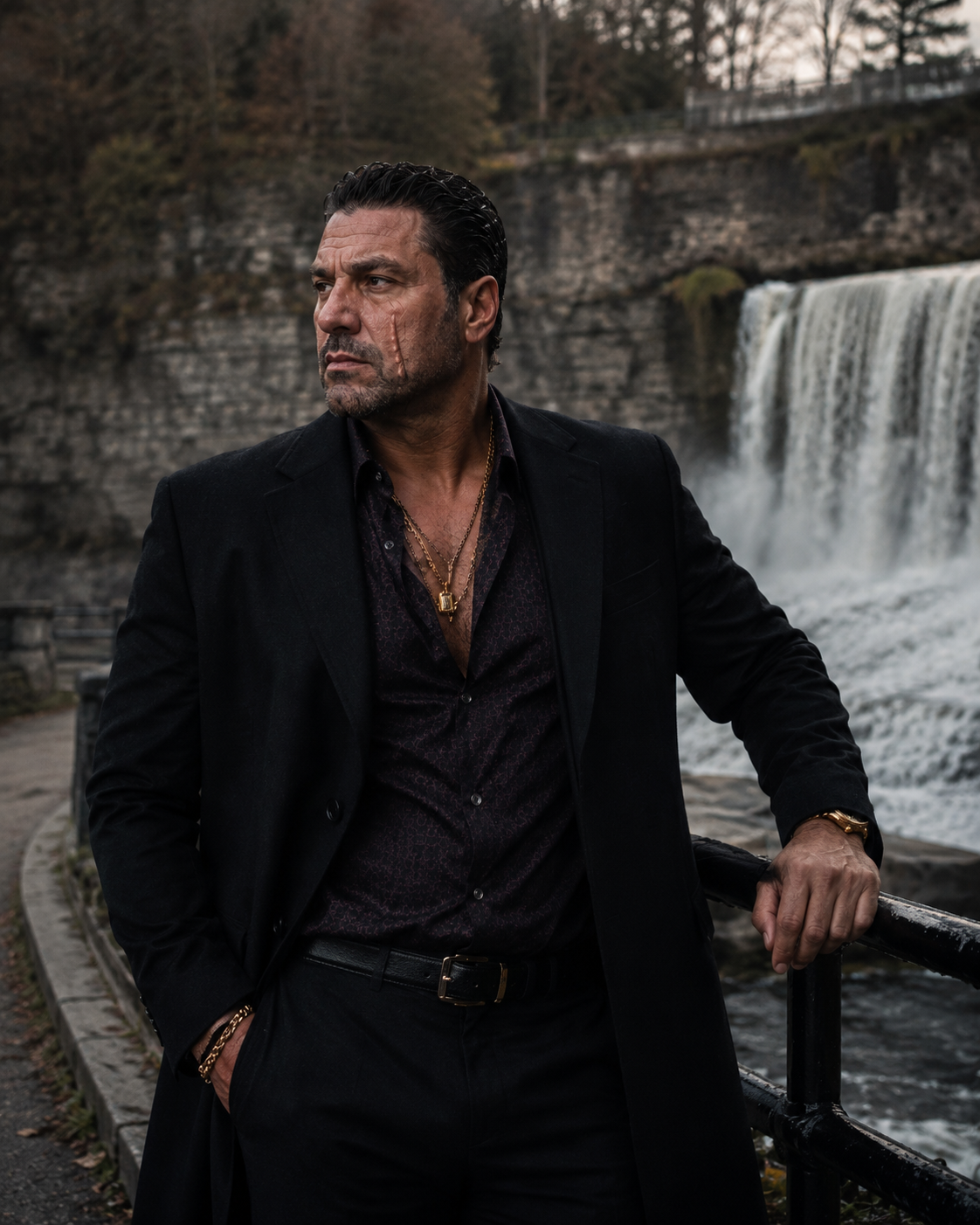Antonio Tony Iavarone near Hamilton waterfall